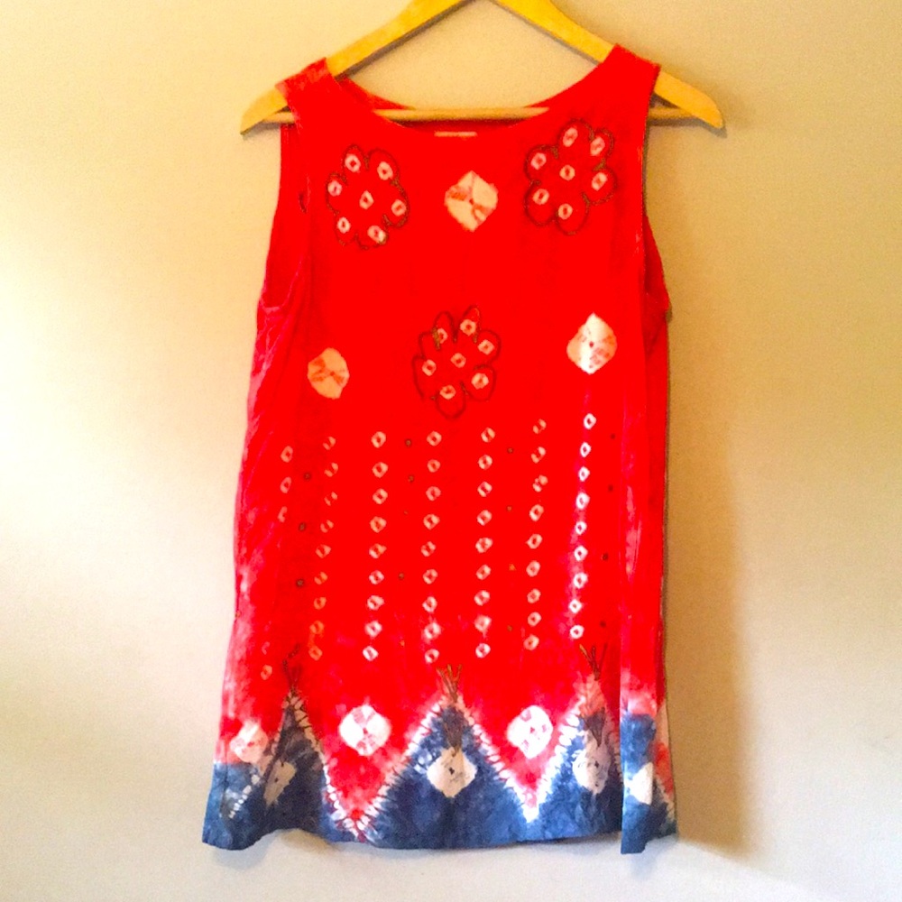 Vintage Rayon Dyed Top by Peppermint Bay New York